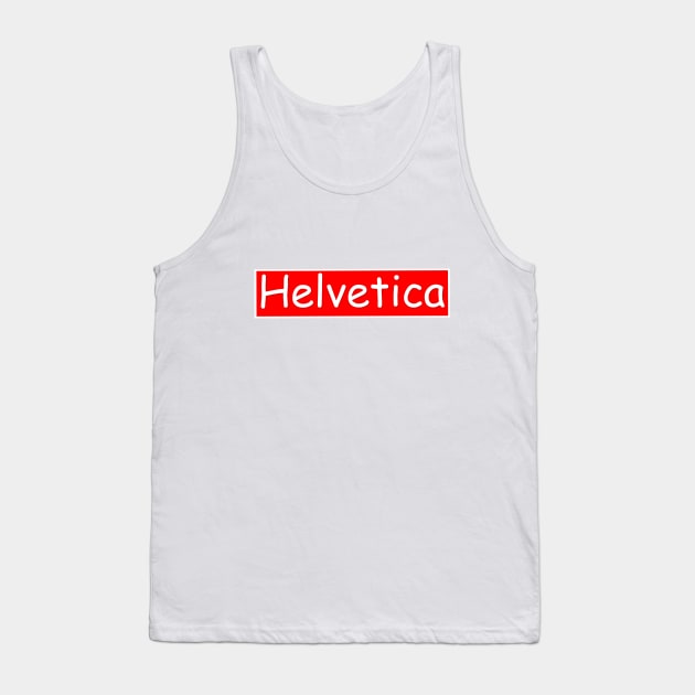 Helvetica Tank Top by Roommates